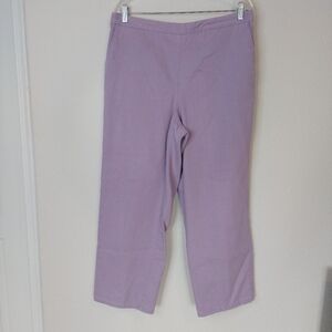 Alfred Dunner Lilac Pull On Pants Size 16